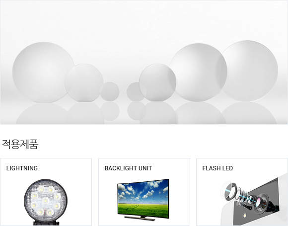 2~6 “SSP 적용제품(Lightning/Backlight unit/Automative), 2~6 “DSP 적용제품(Flash LED/LED)